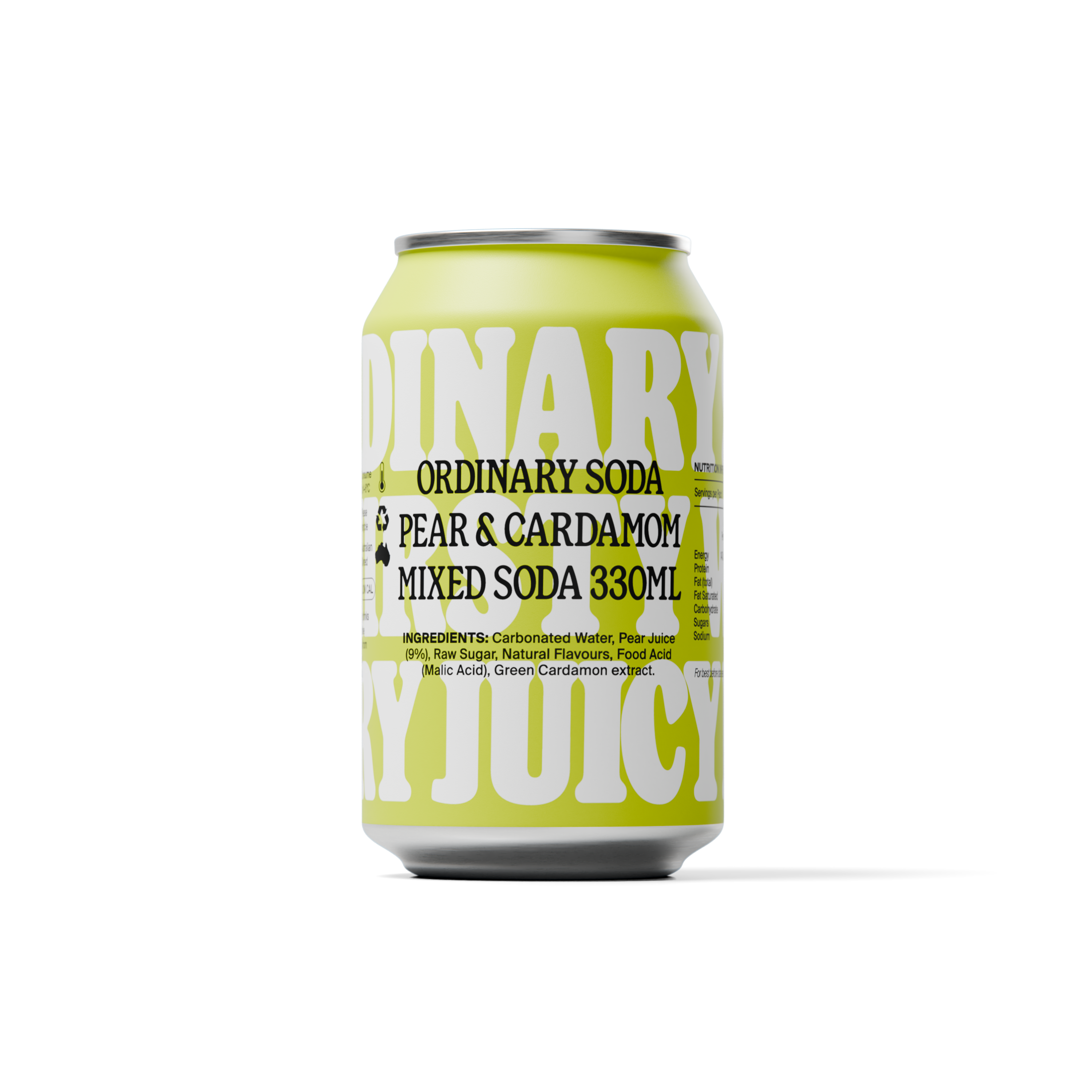 Pear & Cardamom - Ordinary Soda 12 x 330ml